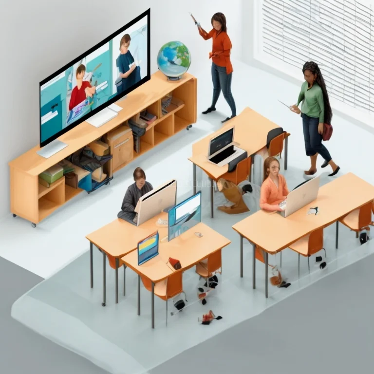 Lernende arbeiten gemeinsam an AI-Projekten online